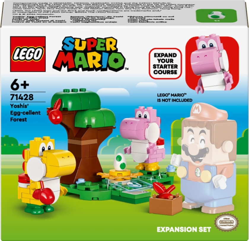 Lego Super Mario - Ekstrabanesettet Yoshis Egg-Stravagante Skog 71428