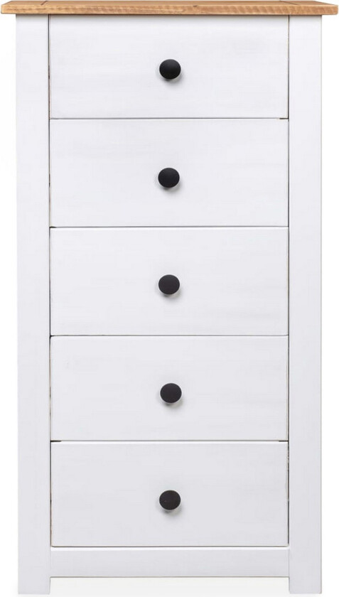 Skjenk hvit 46x40x89 cm furu Panama Range