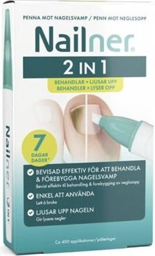 Nailner 2-I-1 Pen Mot Neglesopp