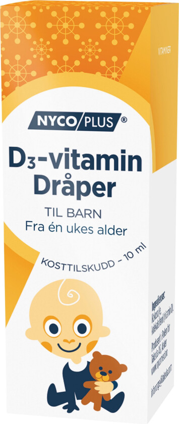 D-vitamin Dråper, 10 ml