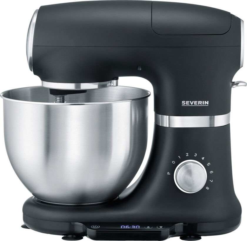 Severin KM 3898, 5,5 l, Sort, Børstet stål, Sølv, 1000 W, 355 mm, 275 mm, 380 mm