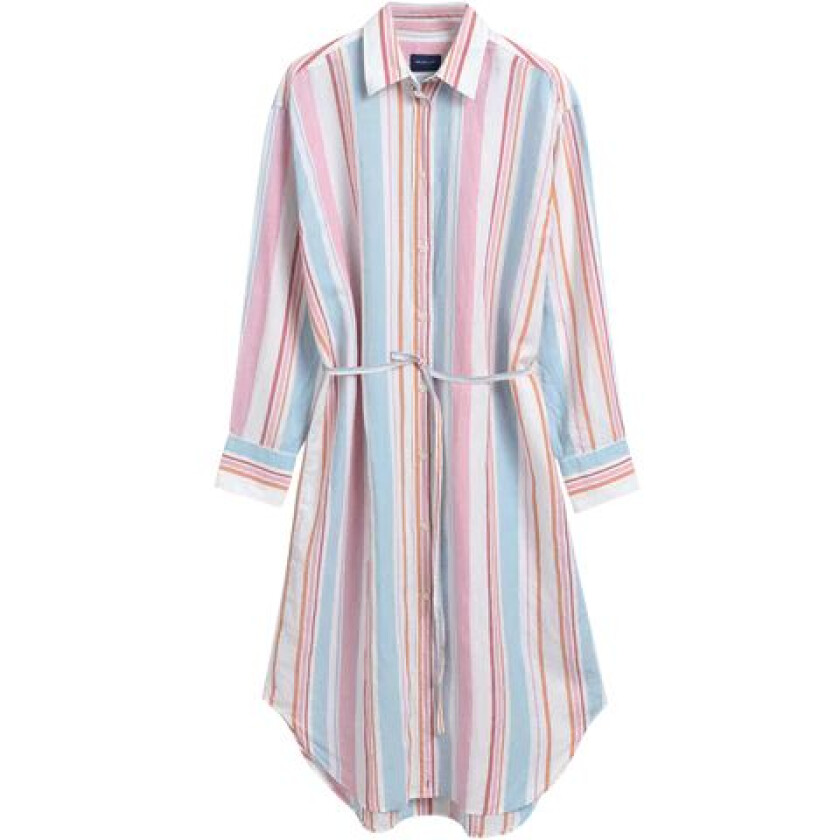 D1. Multistripe Shirt Dress - Multicolor 38