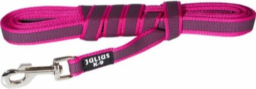 C&G - Super-grip leash rosa/grey 20mm/10.0m with handle