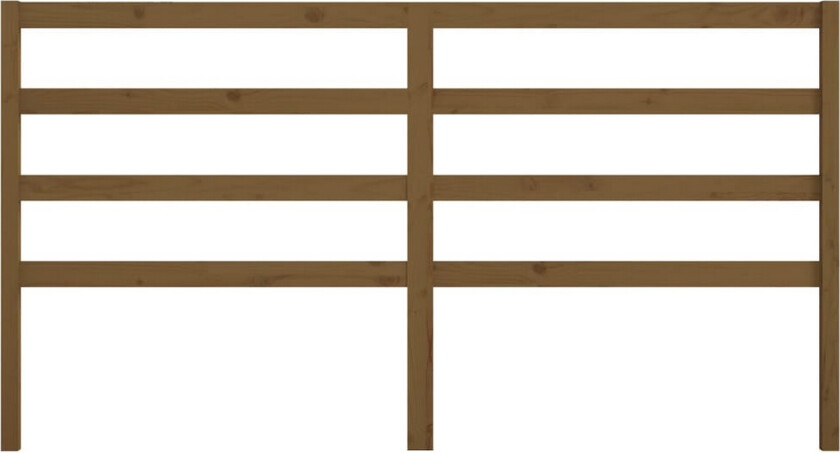 Sengegavl honningbrun 206x4x100 cm heltre furu