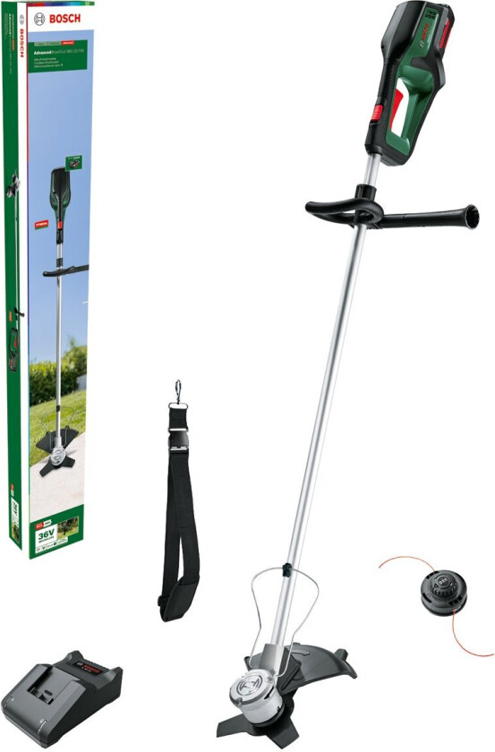 BrushCut, 2,4 mm, Rustfritt stål, 4500 RPM, 33 cm, Grønn, Lithium-Ion (Li-Ion)