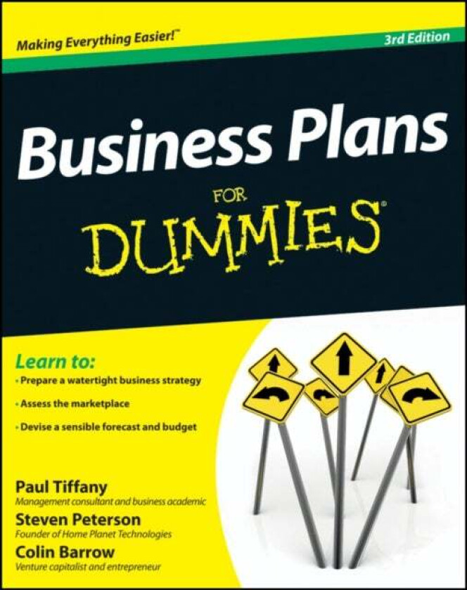 Business Plans For Dummies av Paul Tiffany, Steven D. Peterson, Colin (Cranfield School of Management) Barrow