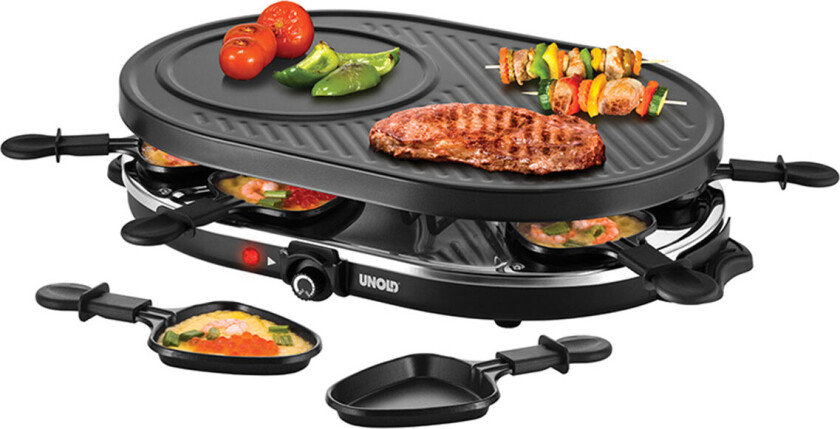 UNOLD RACLETTE 48795 Gourmet - Raclette/grill - 1,2 kW - sort