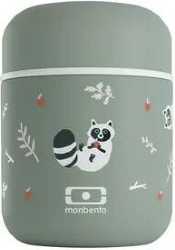 Monbento Mb Capsule Mattermos, Green Raccoon