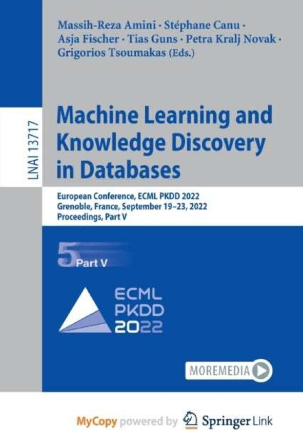 Machine Learning And Knowledge Discovery In Databases