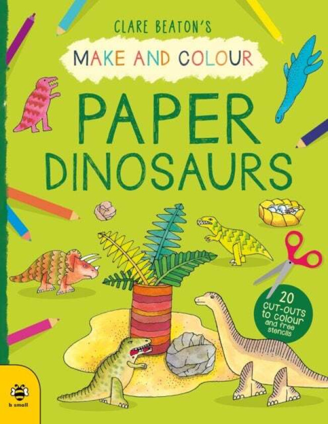Make & Colour Paper Dinosaurs av Clare Beaton