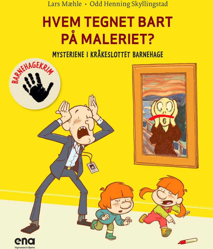 Hvem tegnet bart på maleriet? av Lars Mæhle