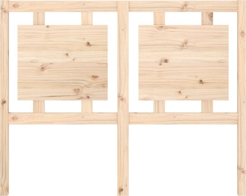 Sengegavl 125,5x4x100 cm heltre furu