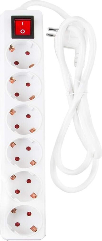 6-veis koblingsboks med bryter