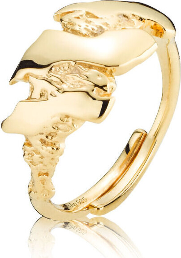 Josephine Adjustable Forgylt Sølv Ring Z4047GS