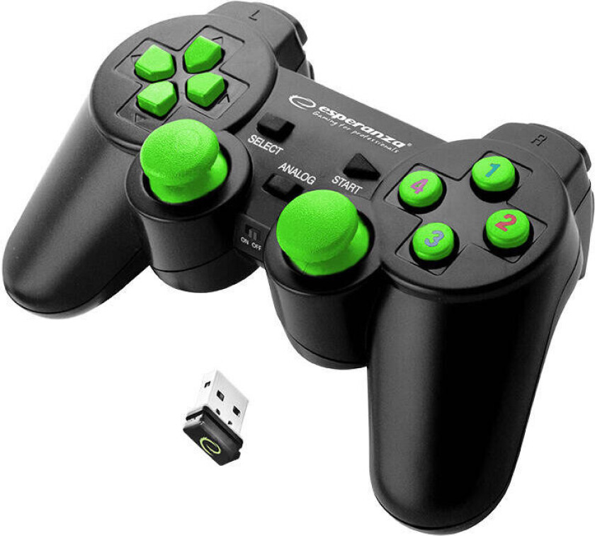 Bilde av GLADIATOR - Black/Green - Gamepad - PC