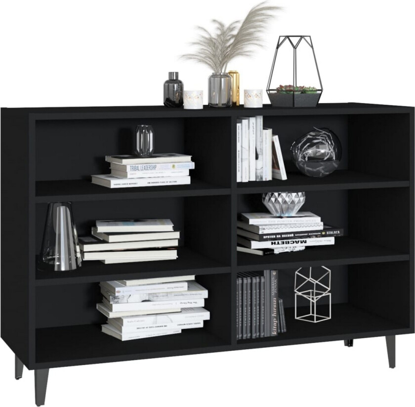 Skjenk svart 103,5x35x70 cm sponplate