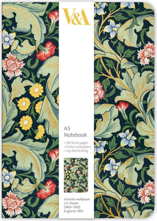 Notatbok A5 Luxury V&a Leicester Wallpaper