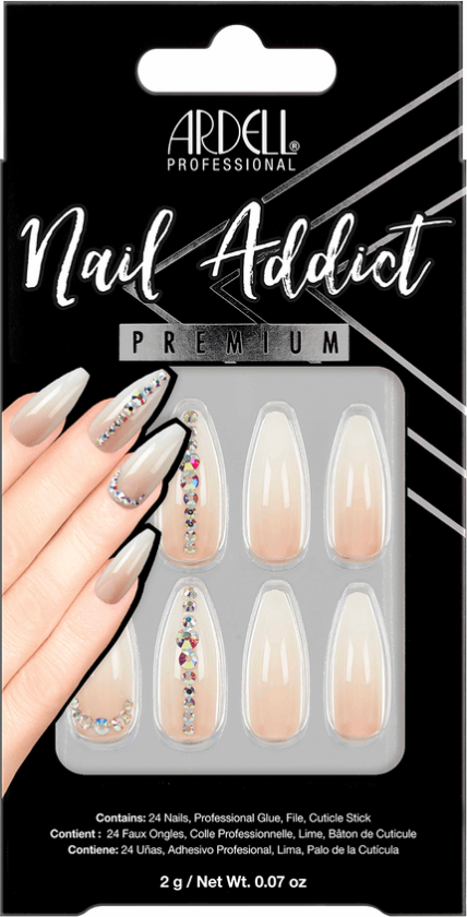 Ardell Nail Addict Nude Light Crystals