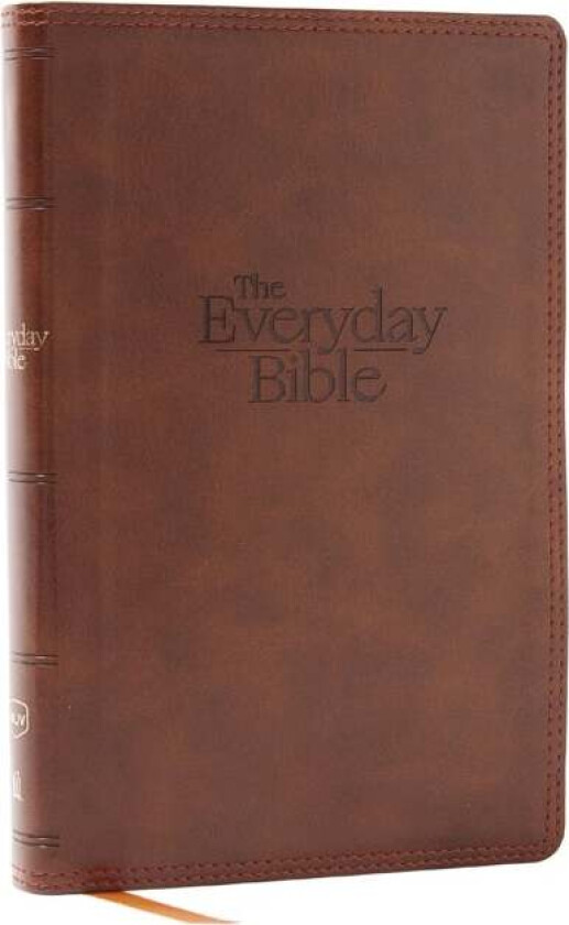 NKJV, The Everyday Bible, Brown Leathersoft, Red Letter, Comfort Print av Thomas Nelson