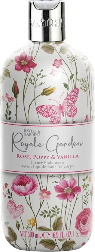 Royale Garden Rose, Poppy & Vanilla Body Wash 50