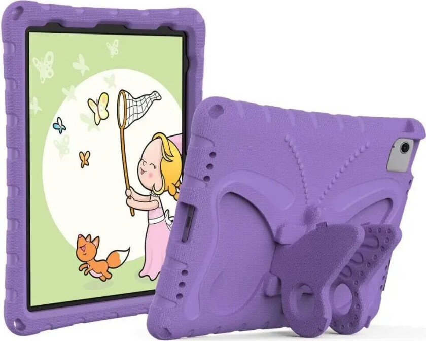 iPad Air 11" (2024) Butterfly Kickstand Barnedeksel - Lilla