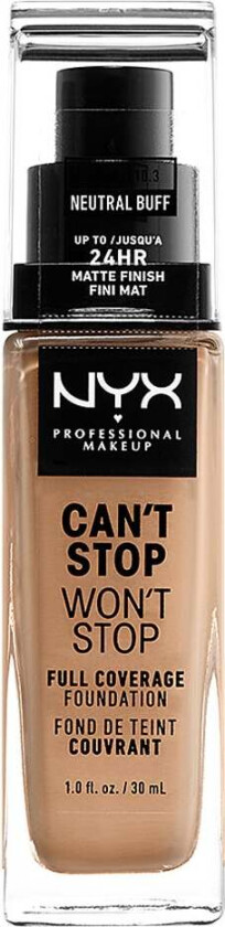 NYX PROFESSIONAL MAKEUP Can't Stop Won't Stop Full Coverage Foundation