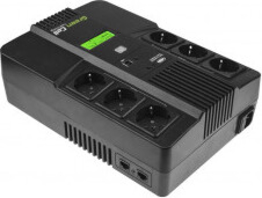 Green Cell AiO - UPS - AC 220/230/240 V - 480 watt - 800 VA - 9 Ah - USB - utgangskontakter: 6
