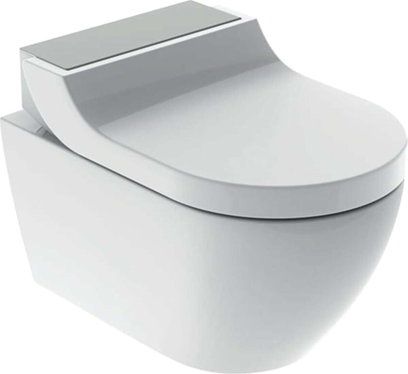 Bilde av AquaClean Tuma Comfort dusjtoalett, uten skyllekant, rengjøringsvennlig,  børstet stål/hvit