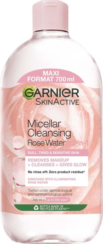 Garnier Micellar Rose Water Cleanse & Glow 700ml