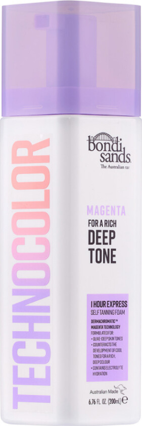 Technocolor 1 Hour Express Self Tanning Foam Magenta 200 ml