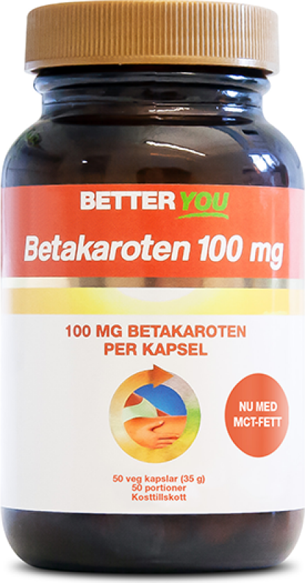 Bilde av Betakaroten 100 mg 50 kapsler