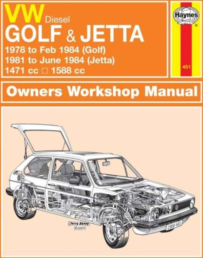VW Golf & Jetta Mk 1 Diesel (78 - 84) Haynes Repair Manual av Haynes Publishing
