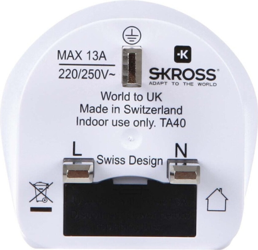 Country Travel Adapter World to UK