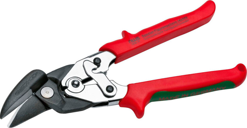 Bilde av Ideal Lever Tin Snips, Stål, Riktig/Høyre, 1,2 mm, 1 mm, 250 mm, 500 g