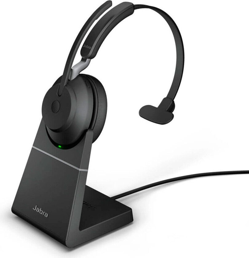 Evolve2 65 Uc With Stand Hodesett Usb-c Via Bluetooth-adapter Optimert For Uc Mono Svart