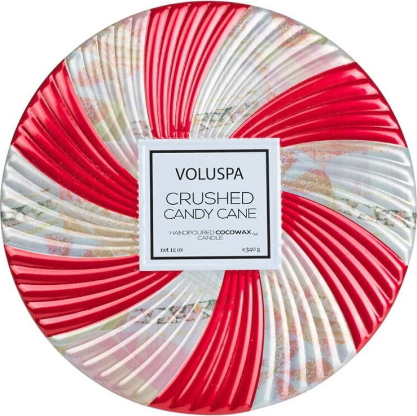 3-wick Tin Candle Crushed Candy Cane (340 g)