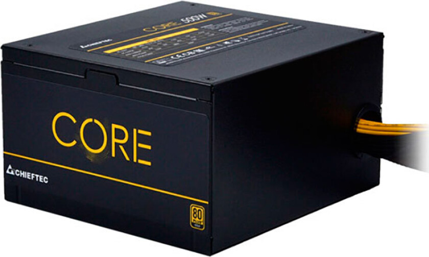 Core Series Strømforsyning (PSU) - 500 Watt - 120 mm - 80 Plus Gold sertifisert