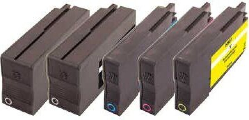319863 blekkpatron 5 stykker Sort, Cyan, Fiolblå, Gult