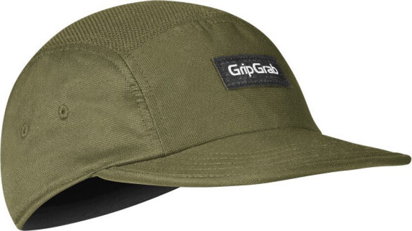 Gripgrab 5 Panel Cap Olive Green OneSize, Olive Green