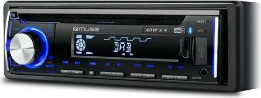 MUSE M-1229 DAB+ autoradio USB, BT, CD 4X40W output