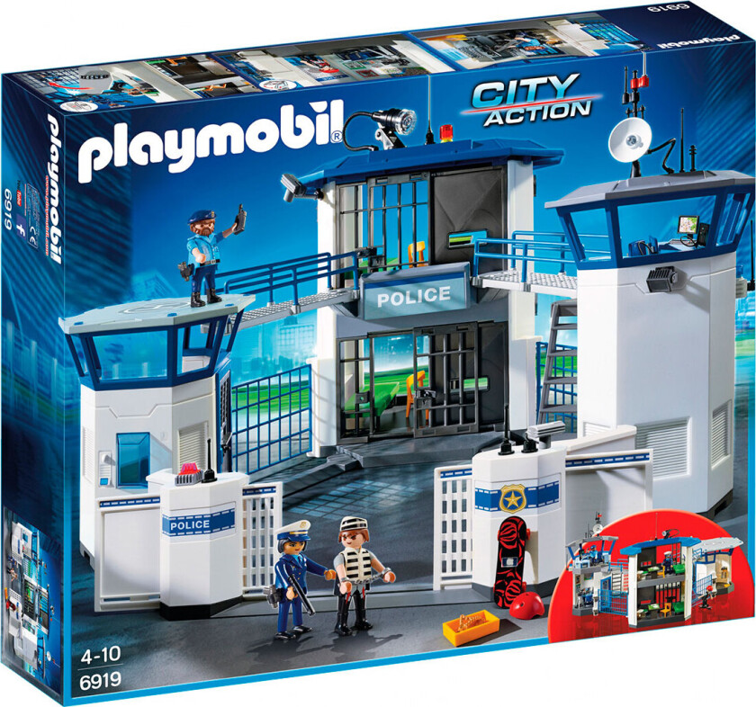 Playmobil Politistasjon Med Fengsel Playmobil City Action 6919