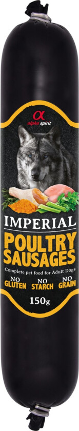 AlphaSpirit Poultry Sausage 150 g - (33 pk/ps)