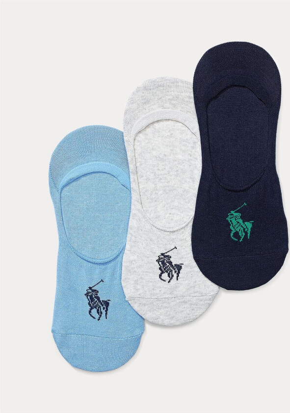 NO SHOW 3PK. SOKKER Assortert