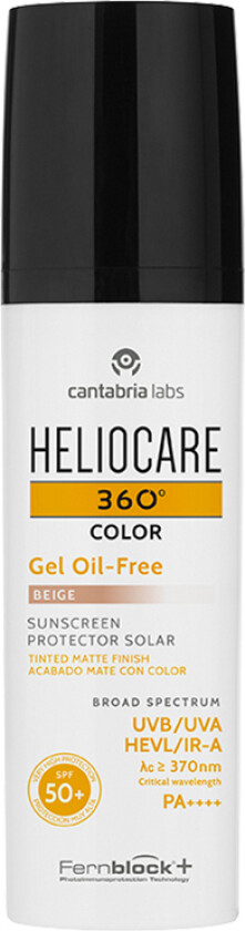 360º Gel Oil Free SPF50 Beige