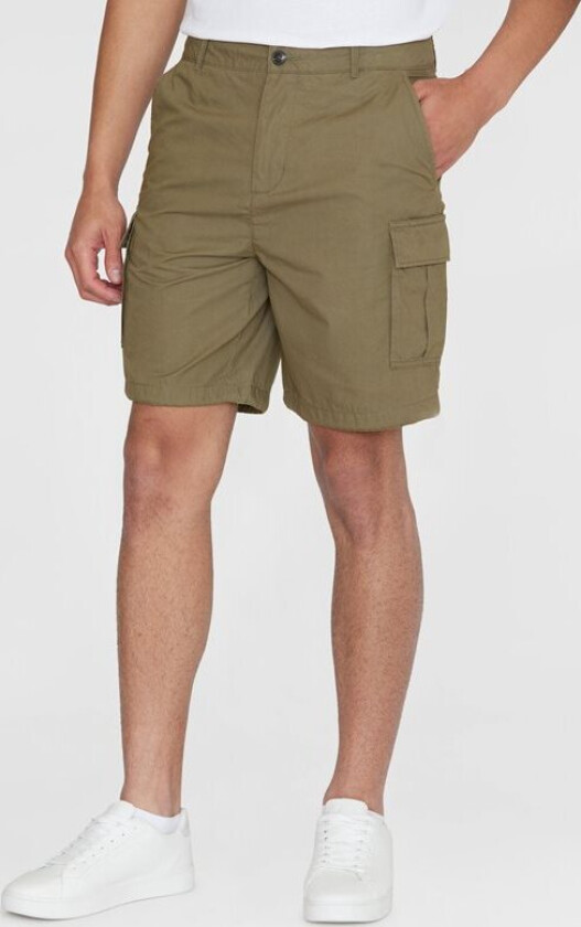 Fig Loose Elastic Waist String Shorts Black Jet L, Black Jet