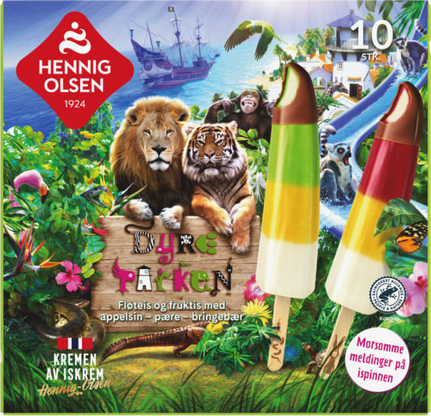 Dyreparken Fløteis&Fruktis 10stk Hoi