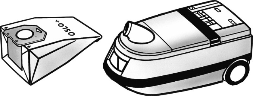 Nordic Quality MPH 2176 Dammsugarpåsar, 5 påsar + 2 filter