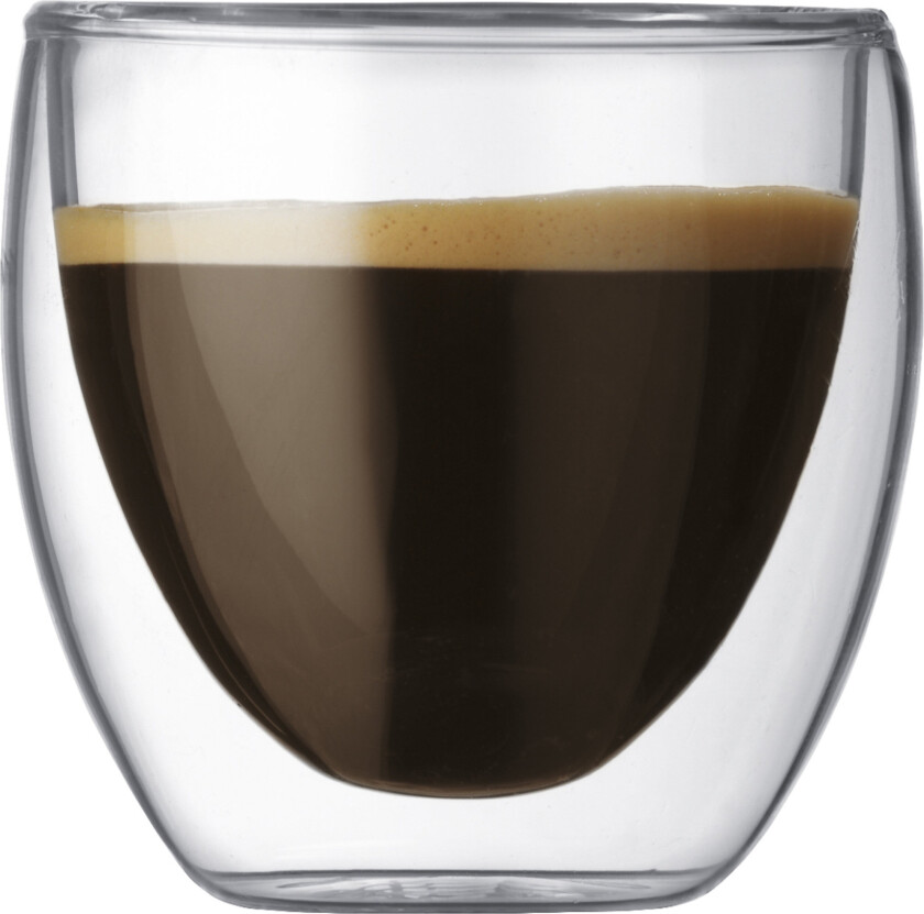 PAVINA Dobbeltvegget espressoglass, 0,08 l - 2 stk.