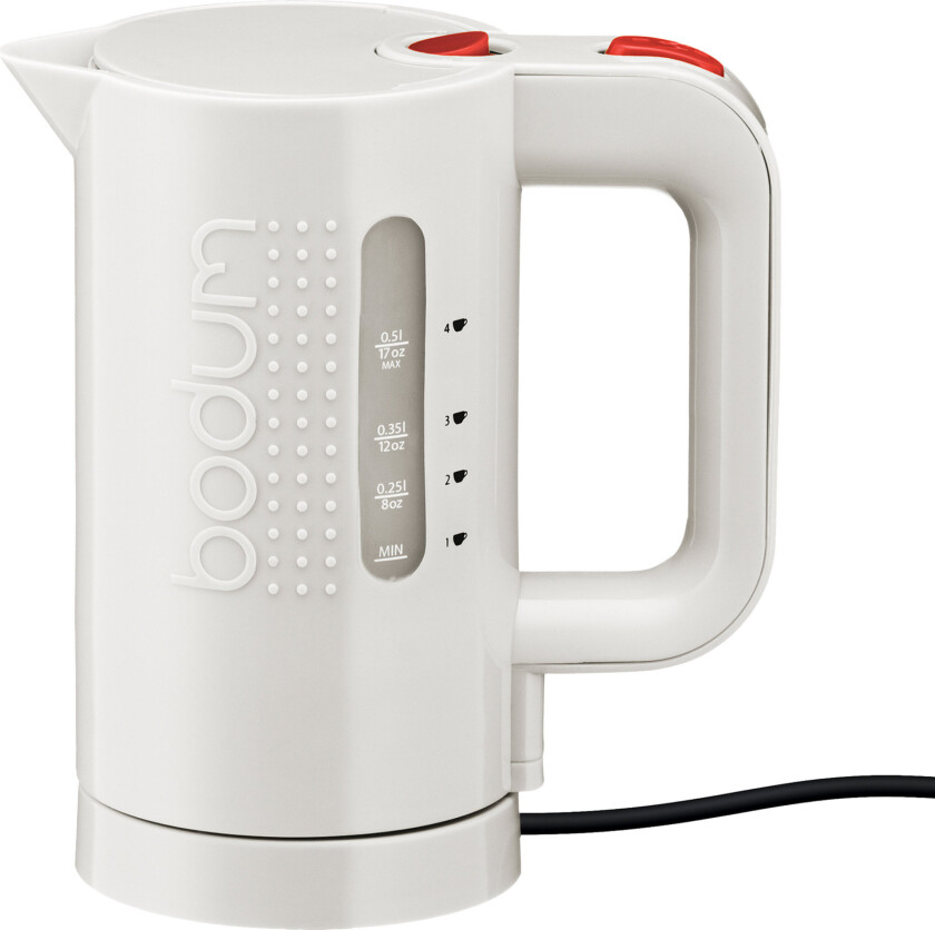 BISTRO Elektrisk vannkoker, 0.5 l Hvit