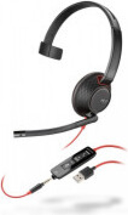 5210 Blackwire Usb Hodesett 3,5 Mm Jakk, Usb-a Mono Svart